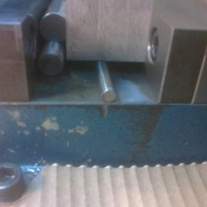 Making-Router-Mount,1st set up for squaring block from turned reference face.