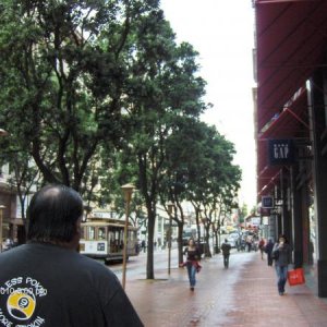 Walking in San Francisco looking for a Pool Hall. I needed one of those little 3 wheel things to haul me around!