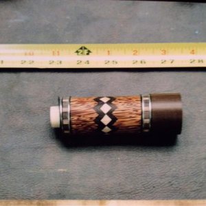 These are all recut pieces using live tooling on my lathe. It is black palm, East Indian rosewood and maple, very fun to make but time consuming proce