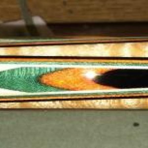 full splice bridged point butterfly close up