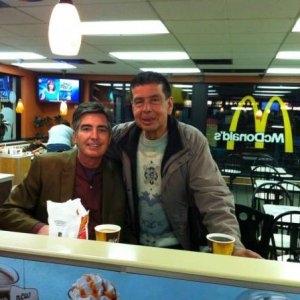 Mike Murphy and me. Pals, since 1977 Sherman Oaks House of Billiards!
