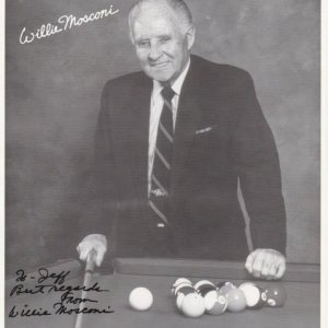 Autographed picture of Mosconi