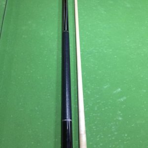 JD cue - Ebony - Maple cored, Blue flame Veneers South West tribute