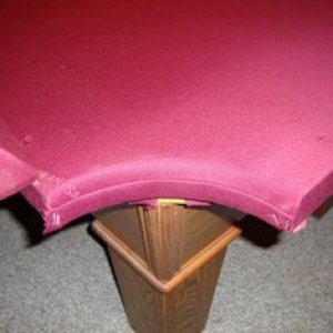 Finished corner pocket