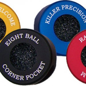 CueShark P.U.P.'s are available in your choice of colors,
with or without one of our popular billiard sayings...

Personalized engraving is optional.