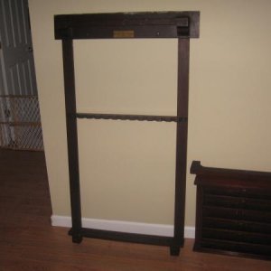Brunswick Balke & Collander cue rack.