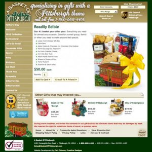 A Basket of Pittsburgh
Readily Edible
Our #1 basket year after year. Everything you need for almost any occasion. Good for a small group, family or wh