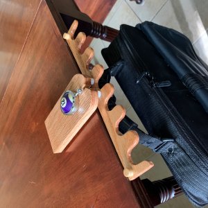 Cue Rest with bag holder