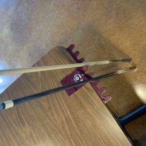 Purpleheart and cues
