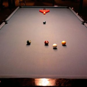 10' table at The Billiard's Den in Richardson, TX.