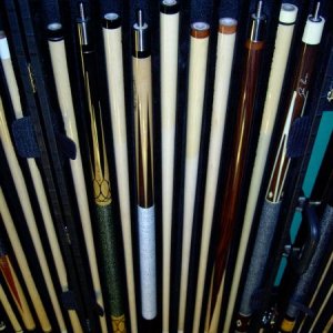 prototype cue of the month June, custom 8 point, P-3