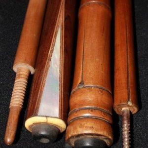 Snooker cues from the late 1800s early 1900s