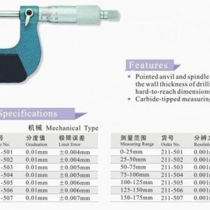 Digital Point Micrometers