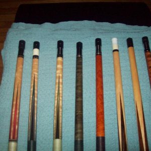 balisong6984 cue's my cues tim scrugg's,phillippi,bob frey