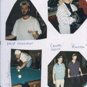 David Harcrow, Shirley Harcrow, Calvin Harcrow, &  Rooster, 1996 Arkansas State 9-Ball Tournament
