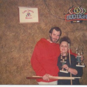 David Harcrow &  Elizabeth Holmes, Texarkana,Arkansas, 2001 Country Connection 8-Ball  Scotch Doubles Winners!