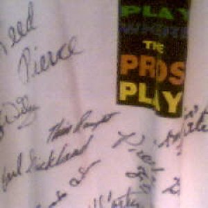 CJ Wiley's Dallas Open tournament shirt 1995, the Million $ run of 11 racks by Earl Strickland, this shirt has the signatures of the following partici