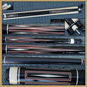 JoelDavidus  JDCues  2011ebony ivorine leather