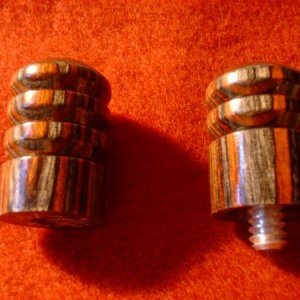 DSCF0509   Dymondwood  - Charcole Ruby 
 is layers of Silver dyed wood anb Cocobolo 
A new color I am stocking