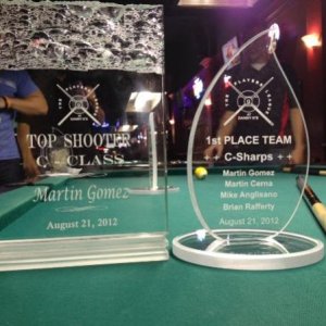 Got 1st place in our 2012 summer league, and top C shooter.