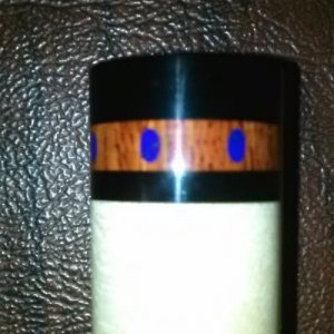 Custom DZ Amboyna with Lapis Oval Ringwork