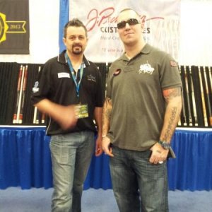 Cleiton rocha and I chilling at the pechauer booth at the SBE 2013... Good times
