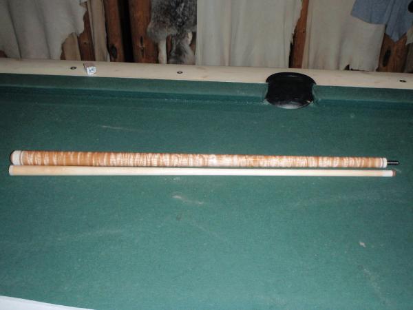 #1 ONE PIECE QUILTED MAPLE,BUCK HORN RINGS.