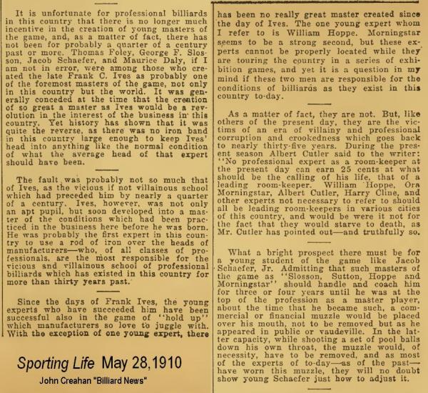 1910 May. Creahan on Industry Corruption