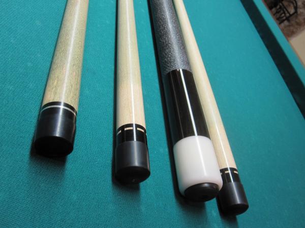 2 matching ivory ferrule shafts and a mint Barry Szamboti shaft all 13mm