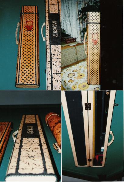 3/4 Snooker cue  and standard snooker case