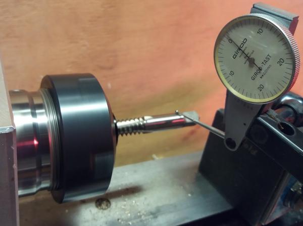 3 8X10TPI TAP Runout was less than 0.03mm TIR