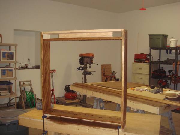 7 stain frame, backpiece, and trim