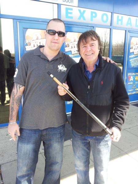 Allen Hopkins SBE 2013 holding his 1988 old Black boar but its my new BLack boar... Good times