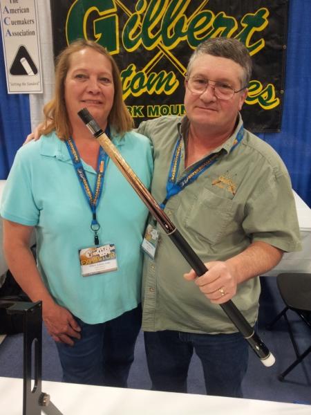 Andy Gilbert and his wife holding my 2001 8 point Gilbert... Good times.