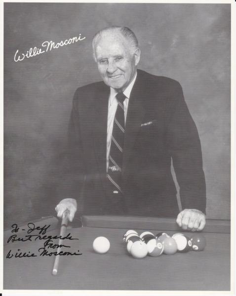 Autographed picture of Mosconi