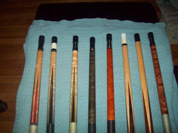 balisong6984 cue's my cues tim scrugg's,phillippi,bob frey