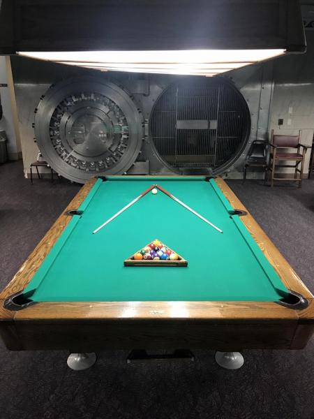 bank shot billiards vault