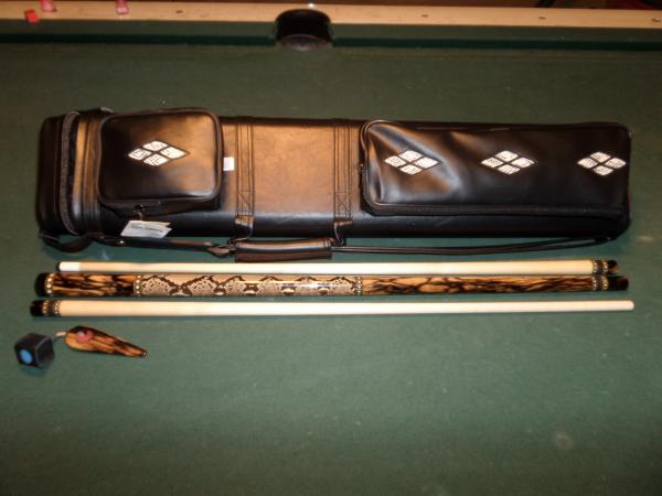 BLACK AND WHITE EBONY,PYTHON WRAP,IVORY.