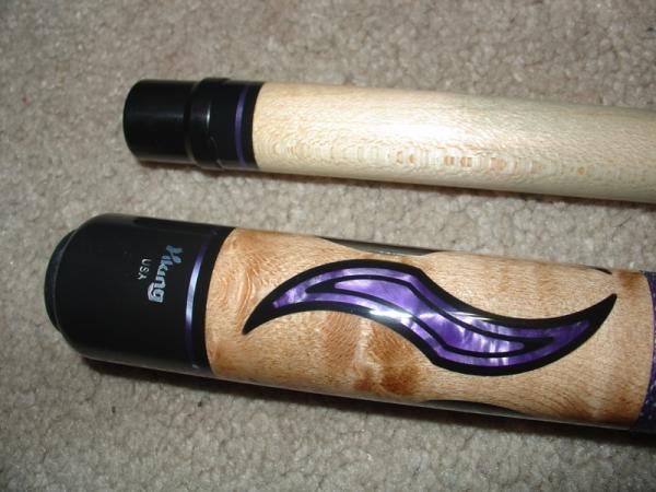 butt sleeve design on purple pearl viking