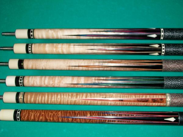 Chad Carter cues for sale