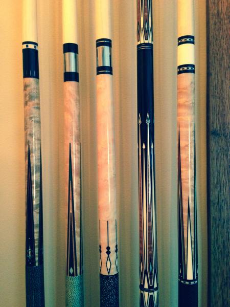 Chris Nitti, lots of ivory
J. Pachauer Manchester
Schon LTD
Joss Color of Money---very old one.
Meucci Standard
