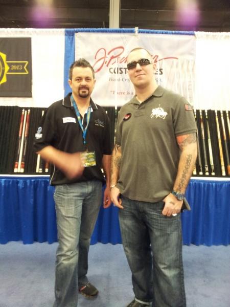 Cleiton rocha and I chilling at the pechauer booth at the SBE 2013... Good times