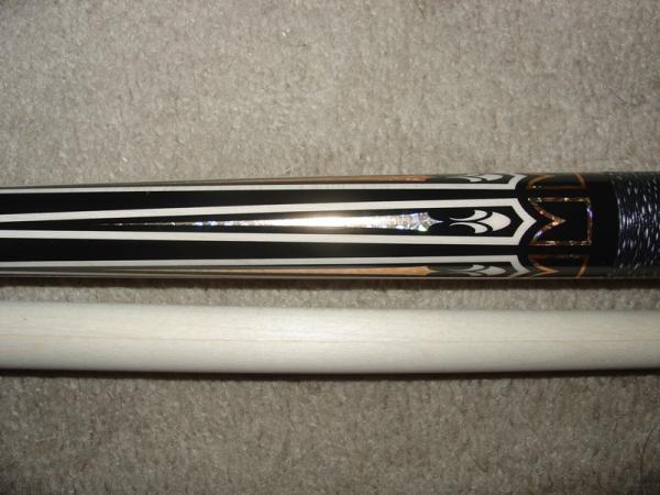closer picture of design on forearm of thunderbolt by cuetec
