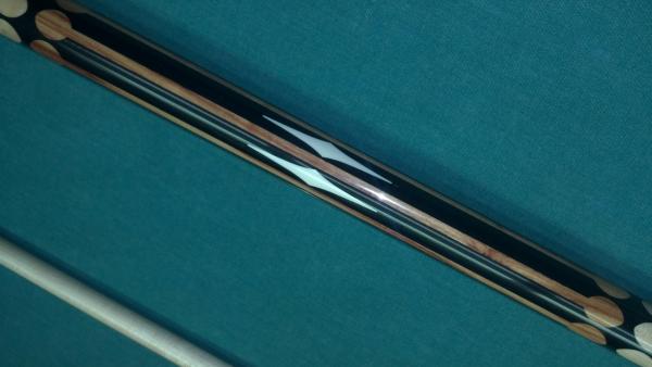 Closeups main body inlay work. I NOTE TULIPWOOD APPEARS ABOUT A SHADE DARKER IN PHOTOS THAN IT ACTUALLY IS IN PERSON.