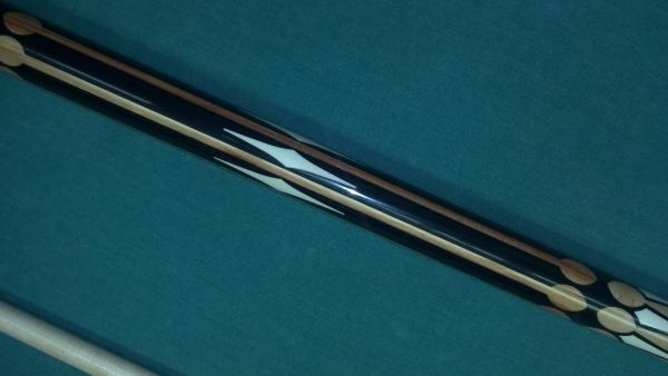 Closeups main body inlay work. I NOTE TULIPWOOD APPEARS ABOUT A SHADE DARKER IN PHOTOS THAN IT ACTUALLY IS IN PERSON.