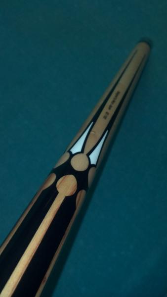Closeups of inlays on butt.