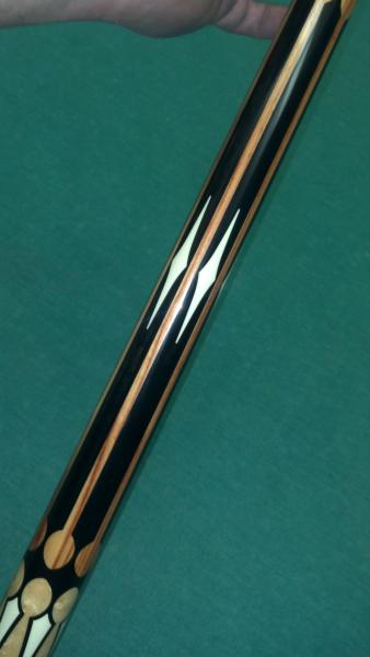 Closeups of inlays on butt.