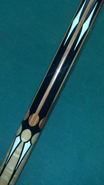 Closeups of inlays on butt.