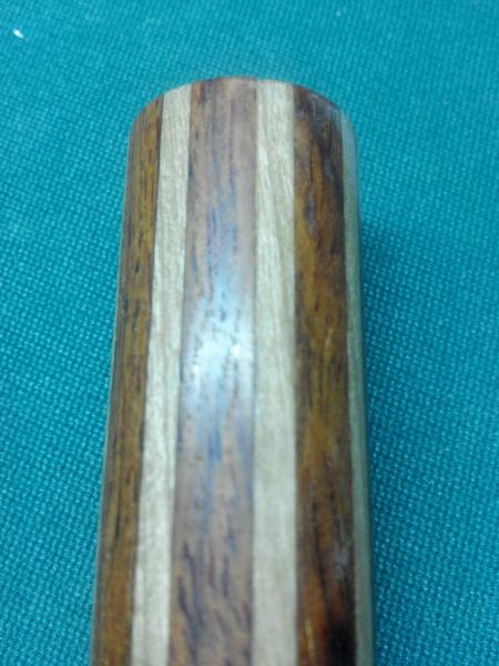 Cocoabolo with 1\8 Maple Ring Billet