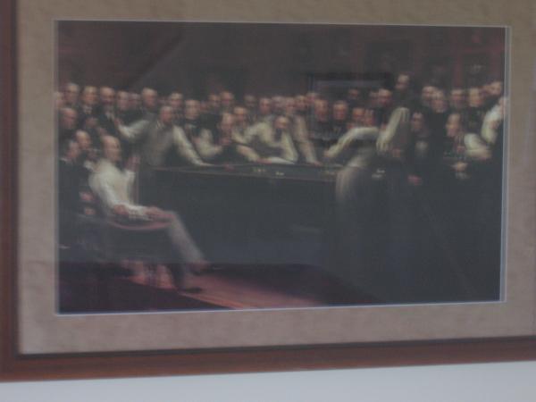 cool framed picture that the wife found in a Goodwill store.